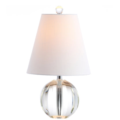 Lampe de table LED Goddard à boule de cristal/métal de 16 pouces, par JONATHAN Y