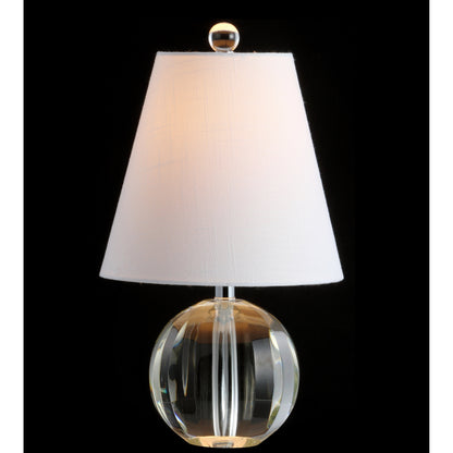 Lampe de table LED Goddard à boule de cristal/métal de 16 pouces, par JONATHAN Y