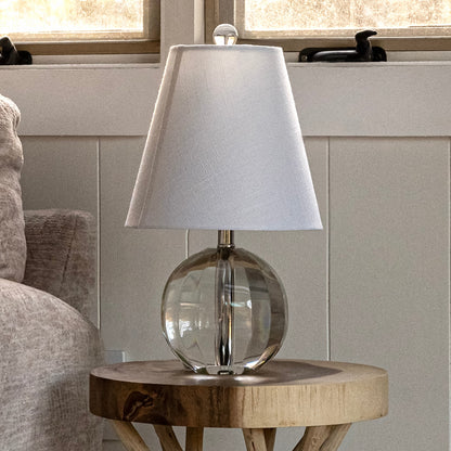 Lampe de table LED Goddard à boule de cristal/métal de 16 pouces, par JONATHAN Y